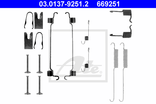 Kit d'accessoires, mâchoire de frein