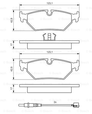 Kit de plaquettes de frein, frein à disque