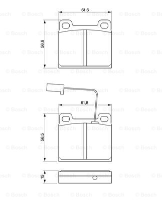 Kit de plaquettes de frein, frein à disque