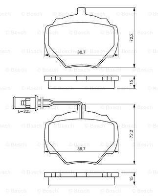 Kit de plaquettes de frein, frein à disque