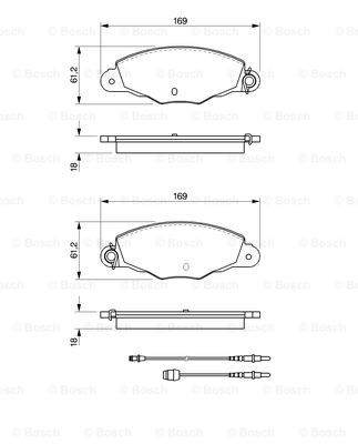 Kit de plaquettes de frein, frein à disque