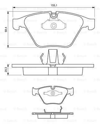 Kit de plaquettes de frein, frein à disque