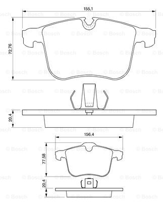 Kit de plaquettes de frein, frein à disque