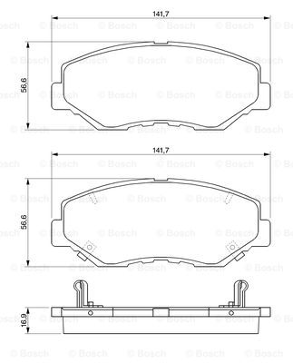 Kit de plaquettes de frein, frein à disque