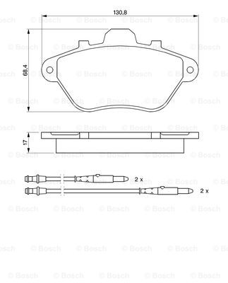 Kit de plaquettes de frein, frein à disque