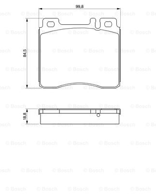 Kit de plaquettes de frein, frein à disque