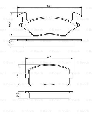 Kit de plaquettes de frein, frein à disque