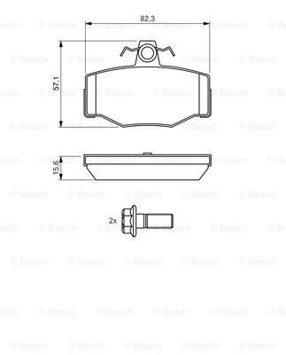 Kit de plaquettes de frein, frein à disque