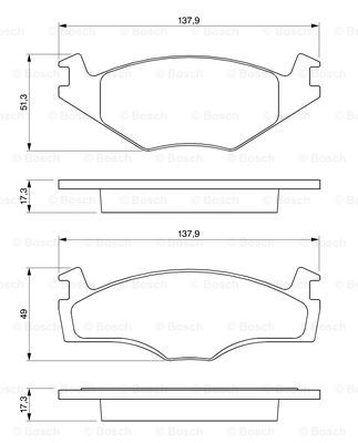 Kit de plaquettes de frein, frein à disque