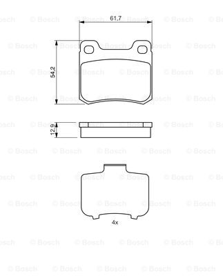 Kit de plaquettes de frein, frein à disque