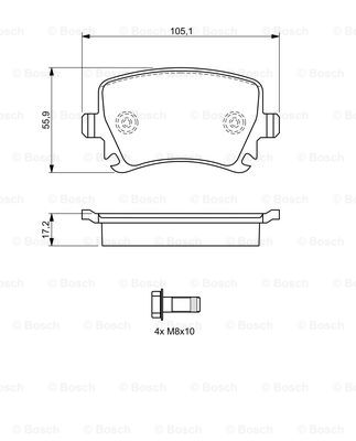 Kit de plaquettes de frein, frein à disque