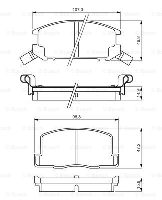 Kit de plaquettes de frein, frein à disque