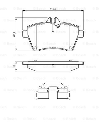 Kit de plaquettes de frein, frein à disque