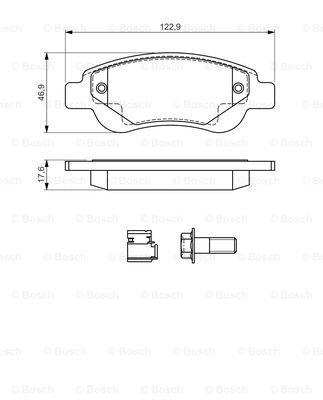 Kit de plaquettes de frein, frein à disque