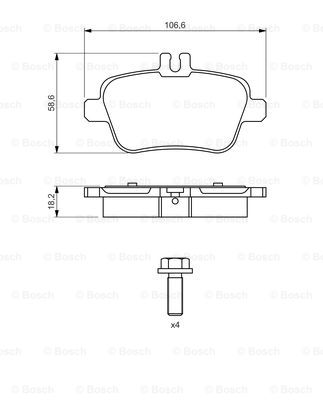 Kit de plaquettes de frein, frein à disque