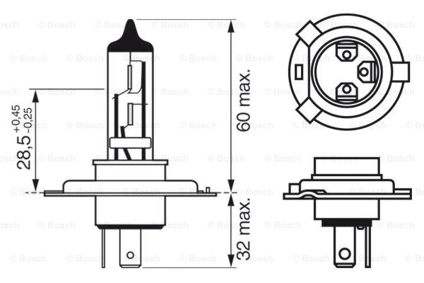 Ampoule, projecteur longue portée