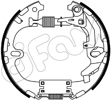 Jeu de mâchoires de frein