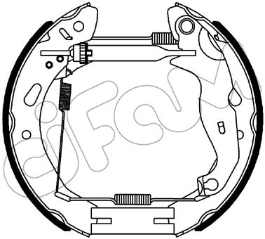 Jeu de mâchoires de frein