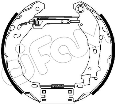 Jeu de mâchoires de frein