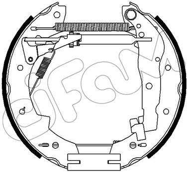 Jeu de mâchoires de frein