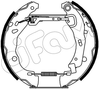 Jeu de mâchoires de frein