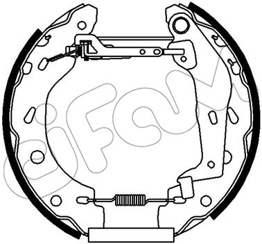 Jeu de mâchoires de frein