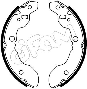 Jeu de mâchoires de frein