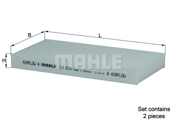 Filtre, air de l'habitacle