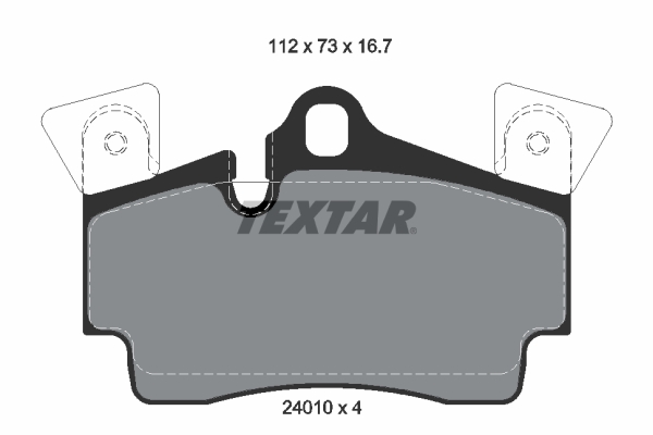 Kit de plaquettes de frein, frein à disque