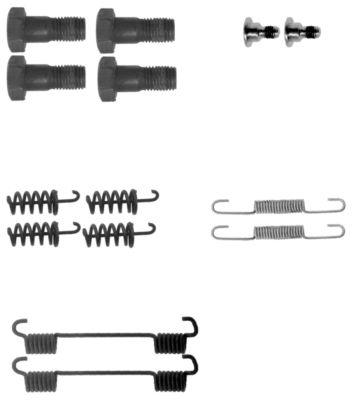 Kit d'accessoires, mâchoires de frein de stationnement