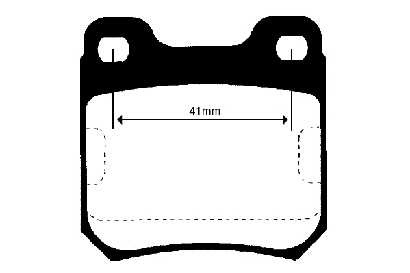 Kit de plaquettes de frein, frein à disque