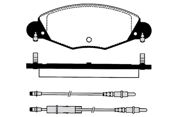 Kit de plaquettes de frein, frein à disque