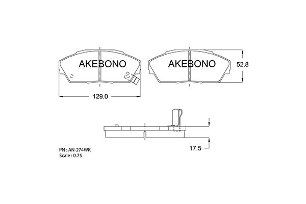 Kit de plaquettes de frein, frein à disque