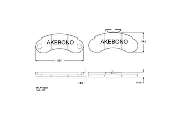 Kit de plaquettes de frein, frein à disque