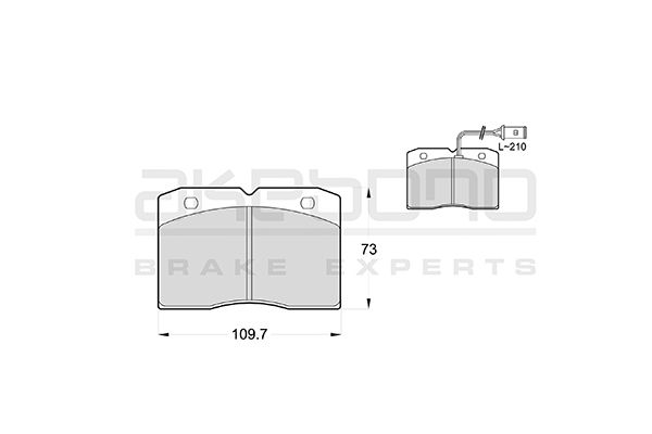 Kit de plaquettes de frein, frein à disque