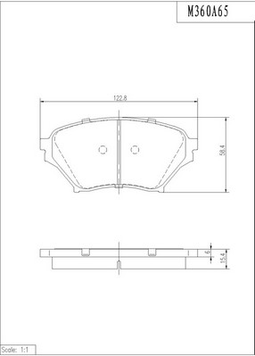 Kit de plaquettes de frein, frein à disque