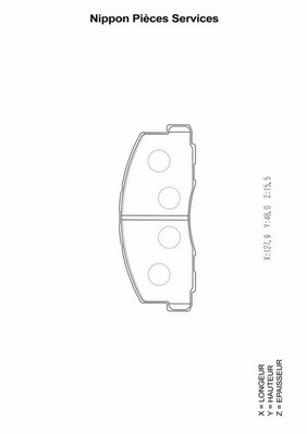 Kit de plaquettes de frein, frein à disque