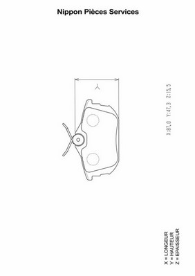 Kit de plaquettes de frein, frein à disque