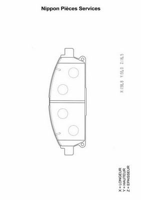 Kit de plaquettes de frein, frein à disque