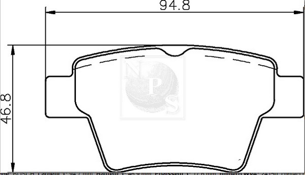 Kit de plaquettes de frein, frein à disque