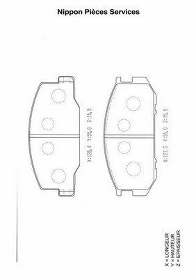 Kit de plaquettes de frein, frein à disque