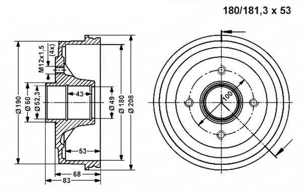 Tambour de frein