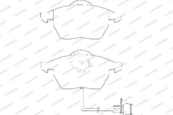 Kit de plaquettes de frein, frein à disque