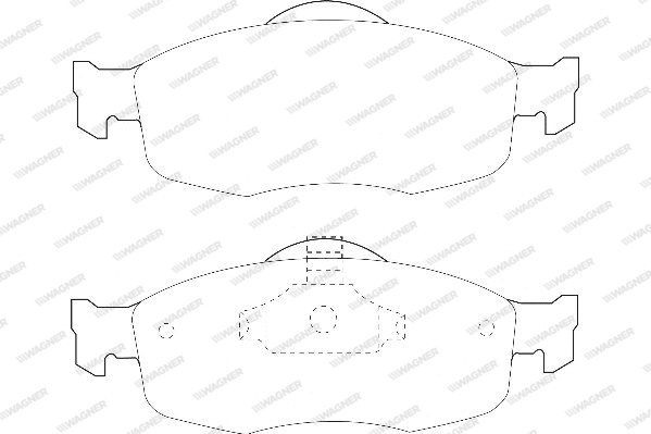 Kit de plaquettes de frein, frein à disque