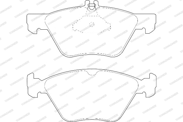 Kit de plaquettes de frein, frein à disque