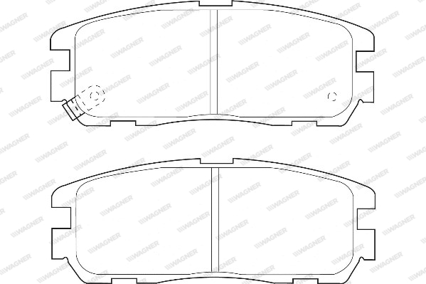 Kit de plaquettes de frein, frein à disque