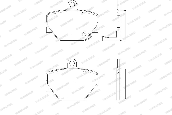 Kit de plaquettes de frein, frein à disque