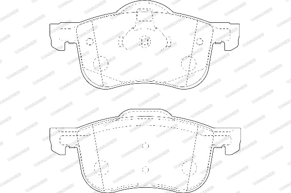 Kit de plaquettes de frein, frein à disque