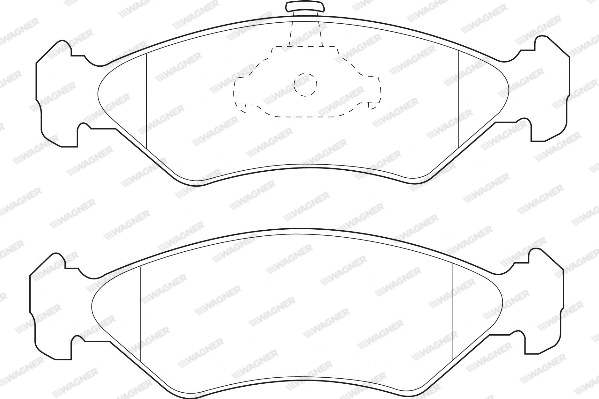 Kit de plaquettes de frein, frein à disque