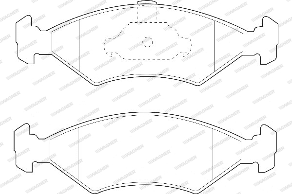 Kit de plaquettes de frein, frein à disque